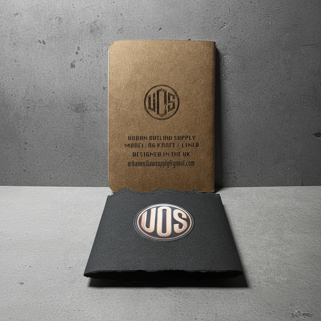 Notebook front and back view